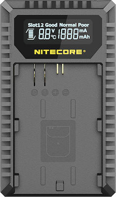 NiteCore Single Battery Charger 9060060223 Compatible with Canon