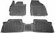 Rezaw Plast Set of Front and Rear Mats Tray Type 4pcs from Rubber for Toyota Auris 2007-2010 Black