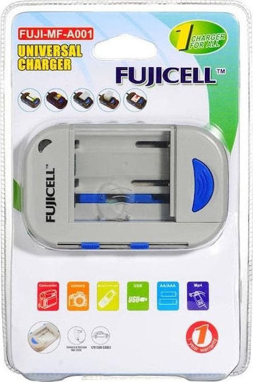 Fujicell FUJI-MF-A001 Charger 2 Batteries Ni-MH/Ni-Cd Size AA/AAA in White color