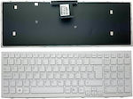 Πληκτρολόγιο για Sony Vaio VPC-EB VPCEB1A4E VPCEB3l1E/T PCG-7131L PCG-71211M με Πλαίσιο Αγγλικά (US) Λευκό