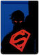 Pocket Stickers Superman Black Adhesive Pocket In Black Colour