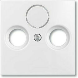 Abb Basic55 Switch Frame TV-Antenna Front Plate...