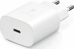 Samsung Wall Adapter with USB-C port 25W Power Delivery in White Colour (EP-TA800N Bulk)
