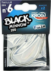 Fiiish Black Minnow Αγκίστρια Σετ 2τμχ No6 BM214