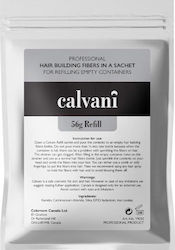 Calvani Hair Building Fibers Refill with Keratin Hair Building Economy Medium Brown 56gr