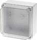 Aca Geros Electrical Box Cover 170x170x120mm with Transparent Cover GR17213