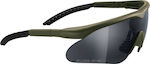 Swiss Eye Shooting Glasses Raptor Set of 3 Lenses with Anti-Scratch Coating, Anti-Glare & UV Protection Green