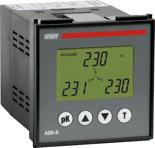 Vemer Energy Analyzer for Electrical Panel Rail 3-phase with LCD Screen 308-004561700