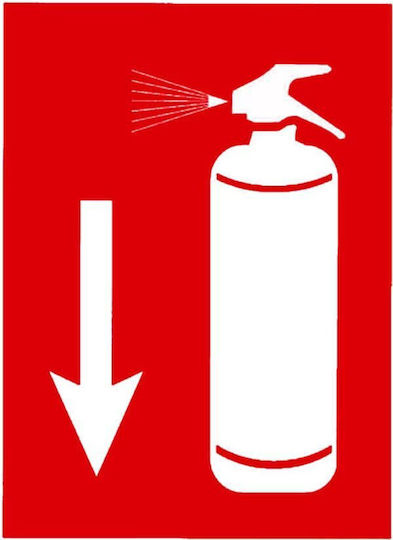 Auto Gs Self-Adhesive Sign "Fire Extinguisher" 17x25cm.