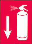 Auto Gs Πινακίδα "Πυροσβεστήρας" Αυτοκόλλητη