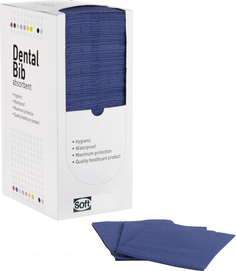 Soft Care Орална кърпа Син 2ply + 1ply без диспенсър 500бр