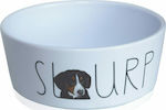Pet Interest Slurp Πλαστικό Μπολ Φαγητού & Νερού για Σκύλο σε Λευκό χρώμα 900ml