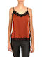 Twenty 29 Women's Lingerie Top with Lace Brown