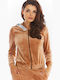 Awama Women's Hooded Sweatshirt Beige