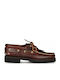 Sea & City C14 Men's Leather Boat Shoes Brandy