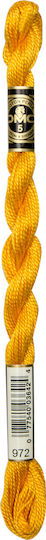 DMC Конец Бродерия Мулине Cotton Perle 115 No5 Памучна в Жълт цвят 25м