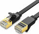 Ugreen Flat U/FTP (STP) Cat.7 (10Gbps) Καλώδιο Δικτύου Ethernet 3m Μαύρο