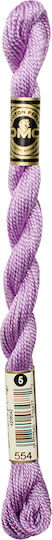 DMC Конец Бродерия Мулине Cotton Perle 115 No5 Памучна Лилаво 25м