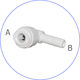 Aqua Pure In-Line AQ-A4SE4-W Sicherheitsverschluss Adapter für Wasserfilter