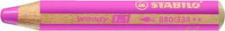 Stabilo Woody Maxi Coloured Pencil Ροζ