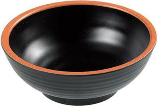Leone Bol de Servire Rotund din Melamină Negru cu Diametru 14buc 6buc
