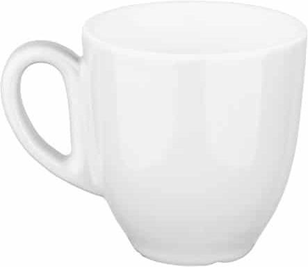 Lukanda Aroma Set of Cups Coffee Porcelain White 300ml 6pcs
