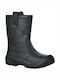 Portwest Unisex Sicherheitsgummistiefel Schienbein mit Fell Schwarz