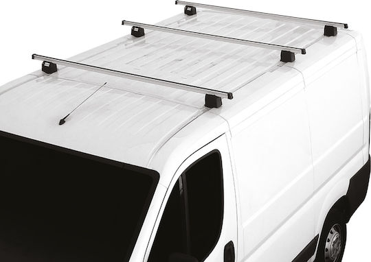Fabbri Aluminum Car Roof Bars 150cm for Volkswagen Crafter Set with Roof Rack Legs and Lock