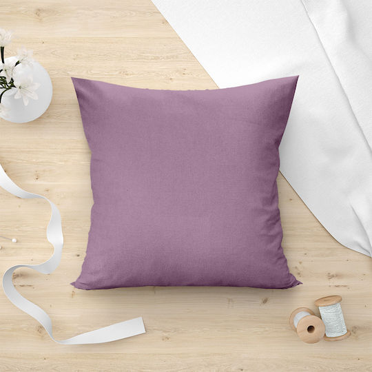 Lino Home Μαξιλαροθήκη Renas 110 Purple 45x45εκ.