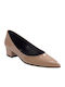 Moods Shoes Patent Leather Beige Heels 2542