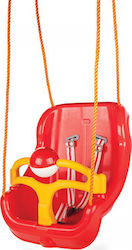 Pilsan Κούνια mit Schutz und Sicherheitsgurt 36x41cm für 1+ Jahre Rot