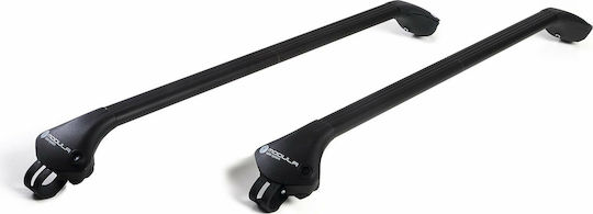 Modula Aluminum Car Roof Bars 119cm for Volkswagen Passat Alltrack for Cars with Factory Roof Bars Set with Roof Rack Legs Black