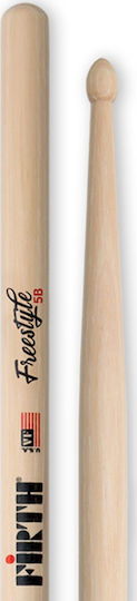 Vic Firth Hickory Палчици Барабани American Concept Freestyle 5B с Форма на Връх Drop