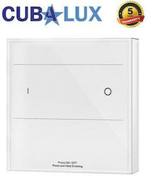 Cubalux Ασύρματο Dimmer Αφής RF Επιτοίχιο 1 Ζώνης 13-0934