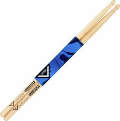 Vater Mike Mangini Wicked Piston Hickory Drumstick Signature with Wooden Oval Head