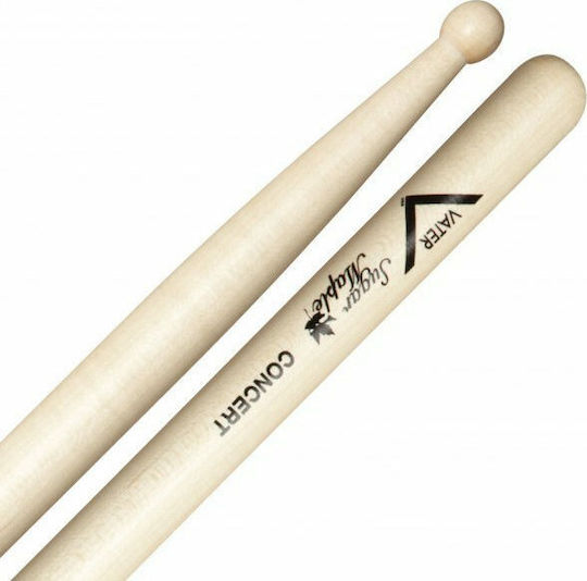 Vater Maple Μπαγκέτες Ντραμς Sugar Concert 2B με Σχήμα Μύτης Ball