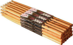 On Stage Hickory Drumsticks Drums American Hichory 5B