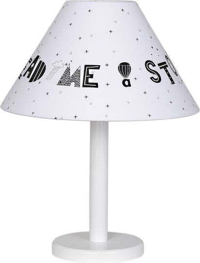 Funna Baby Kinder Nachttischlampe Read Me A Story Gray 10x29x40εκ.
