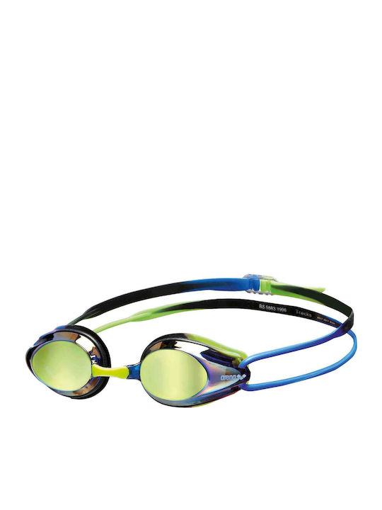 Arena Tracks Adult Swimming Goggles with Anti-Glare Lenses Multicolour