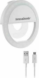 InnovaGoods Instahoop Selfie Flash In White Colour