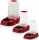 MPS Maya Dispenser Automatisch Schale mit Behälter Wasser für Hund & Katze 1.5lt in Rot Farbe