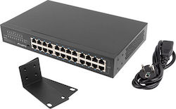 Lanberg RSGE-24 Unmanaged L2 Switch με 24 Θύρες Gigabit (1Gbps) Ethernet