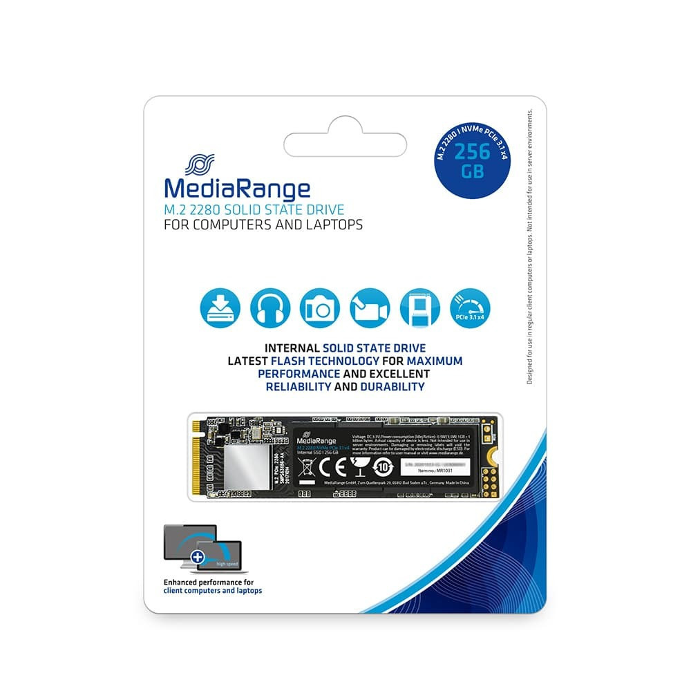 MediaRange SSD 256GB M.2 NVMe PCI Express 3.0