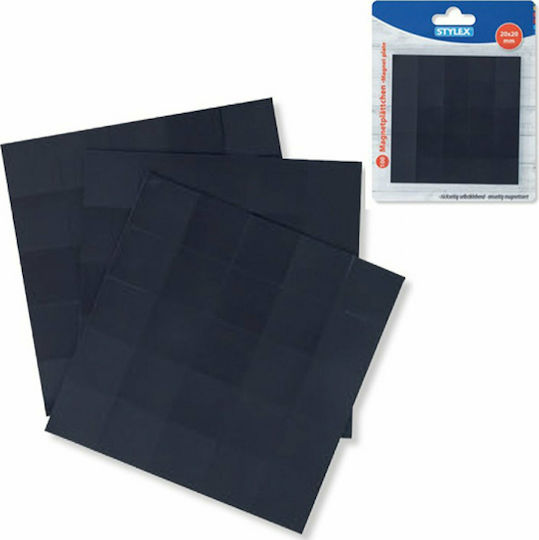 Stylex Creative Σετ Μαγνήτες Φύλλο με Αυτοκόλλητο 20x20χιλ. 100τμχ