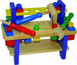 Doly Toys Kids Workbench Ξύλινος Πάγκος Με Εργαλεία made of Wood