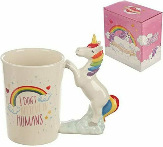 Unicorn Mug Ceramic Beige 350ml