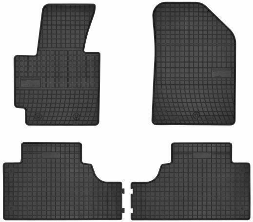 Frogum Set of Front and Rear Mats 4pcs for Kia Soul 2014 Black