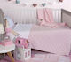 Nef-Nef Homeware Dream & Wishes Βρεφικό Κουβερλί Βαμβακερό Ροζ 90x140cm