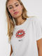 Neck Γυναικείο T-shirt Λευκό