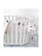 La Millou Fly Me To The Moon Baby Sheet Crib Cotton Fitted Pink 70x140cm